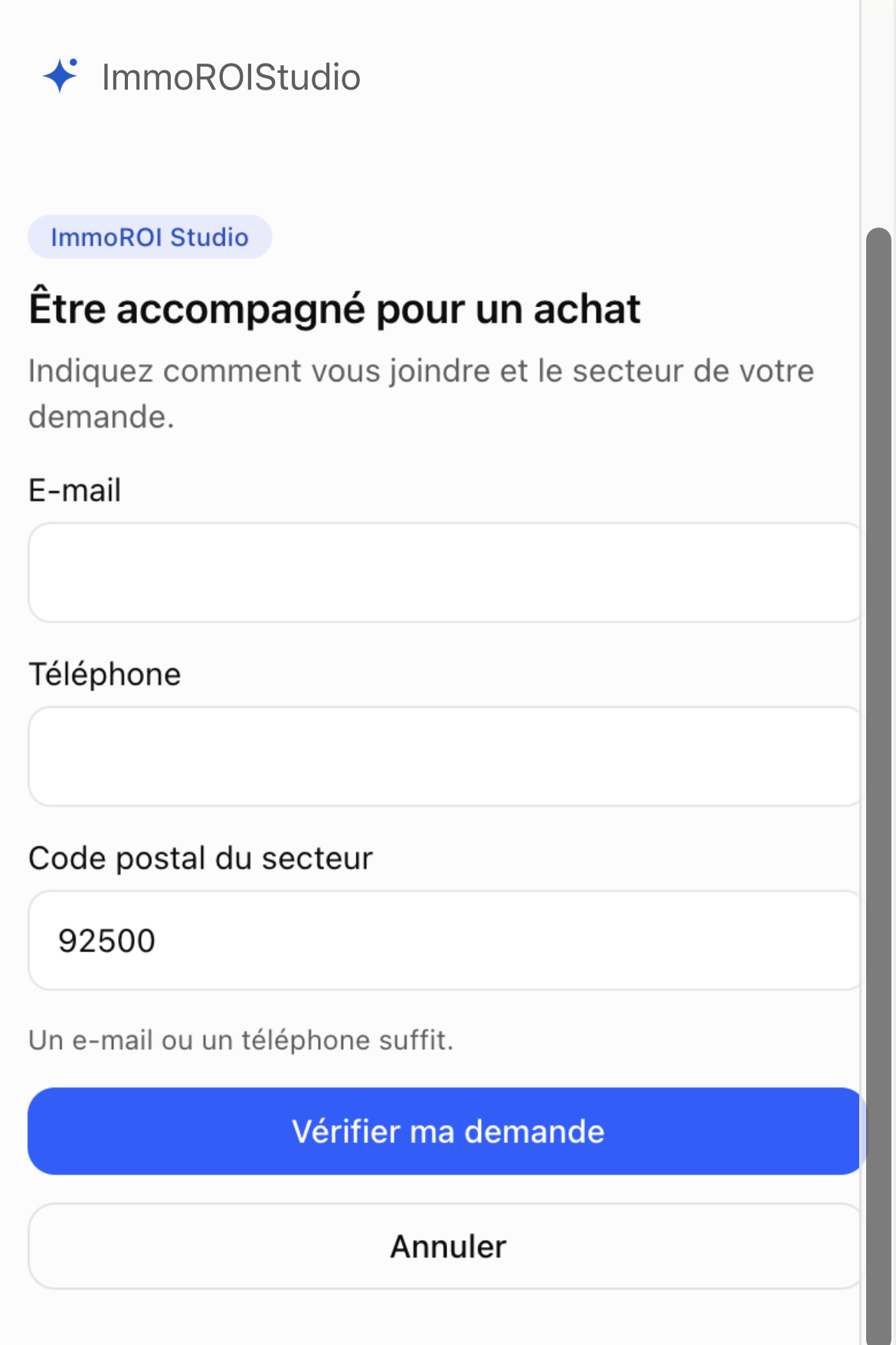 Préparer une demande de contact avec un professionnel dans ChatGPT